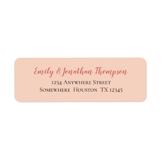 Etiqueta Coral Script preto pach Texto preto Nome do Retorn (Frente)
