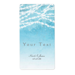 Etiqueta Corda Celestial Luz Azul Rótulo de Vinho Russo