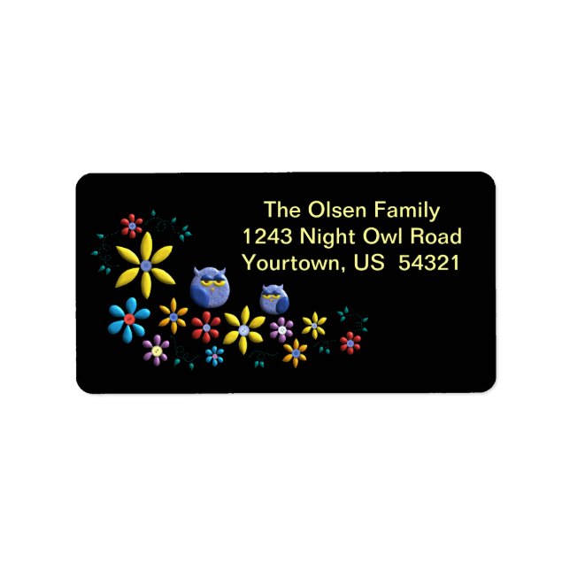 Etiqueta Cores Da Noite (Frente)