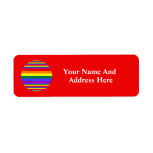 Etiqueta Cores do Orgulho LGBT