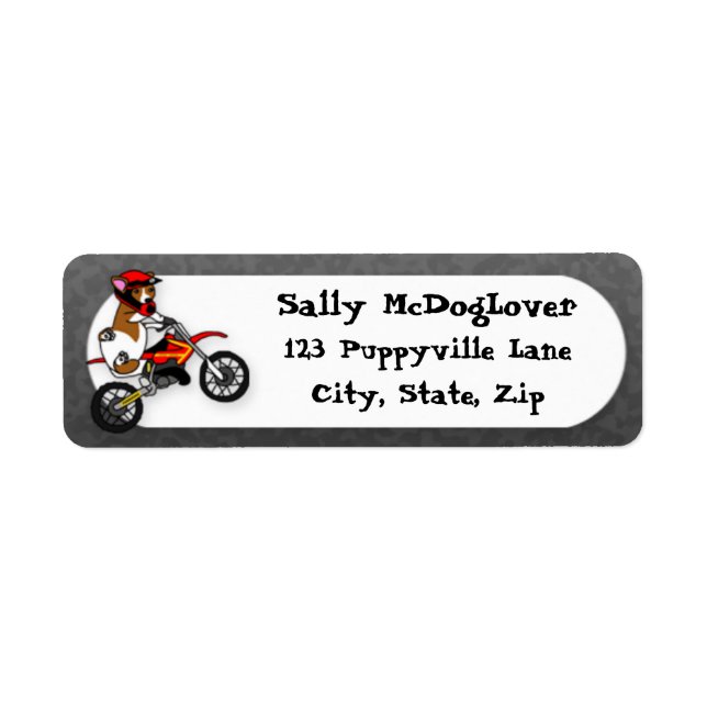 Etiqueta Corgi Motocross (Frente)