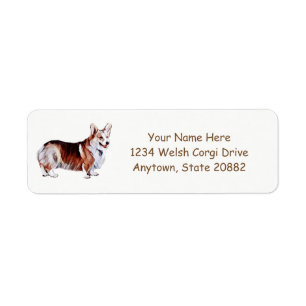 Etiqueta Corgi Tricolor de Galês