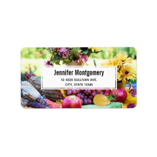 Etiqueta Cornucopia Autumn Harvest Chef Mesa