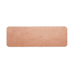 Etiqueta Correio de Endereço de Modelo do Copper Faux Foil