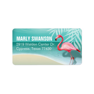 Etiqueta Correio de praia Flamingo | aqua