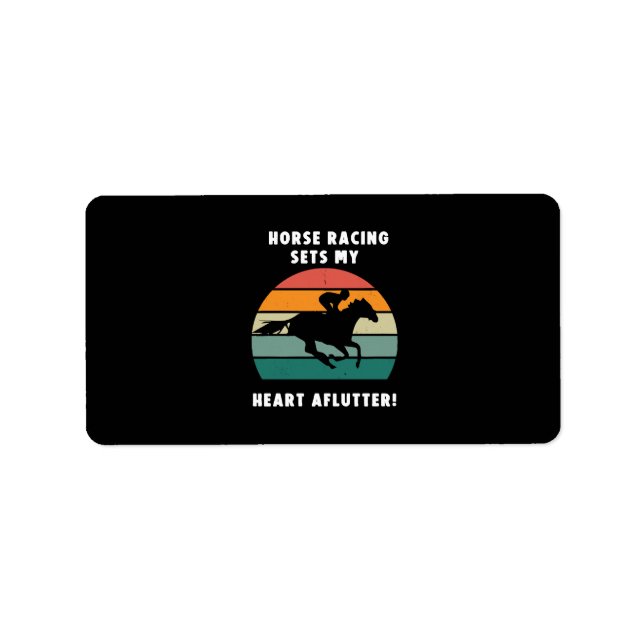 Etiqueta Corrida de Cavalos (Frente)