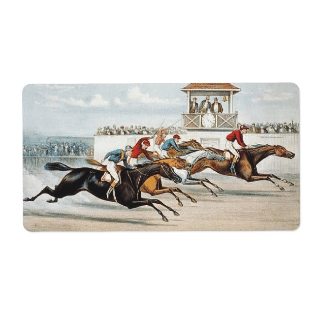 Etiqueta Corrida para a vitória (Frente)