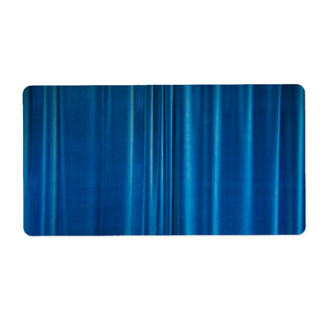 Etiqueta Cortinas azuis (Frente)