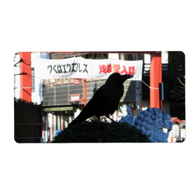 Etiqueta Corvo Japonês (Frente)