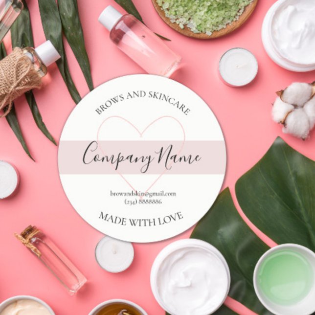 Etiqueta Cosmética Personalizada Homemade (Criador carregado)