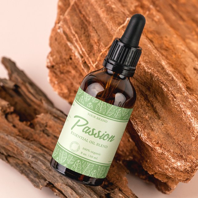 Etiqueta Cosméticos Verdes Tropicais Respiram Rótulo do Fra (Criador carregado)