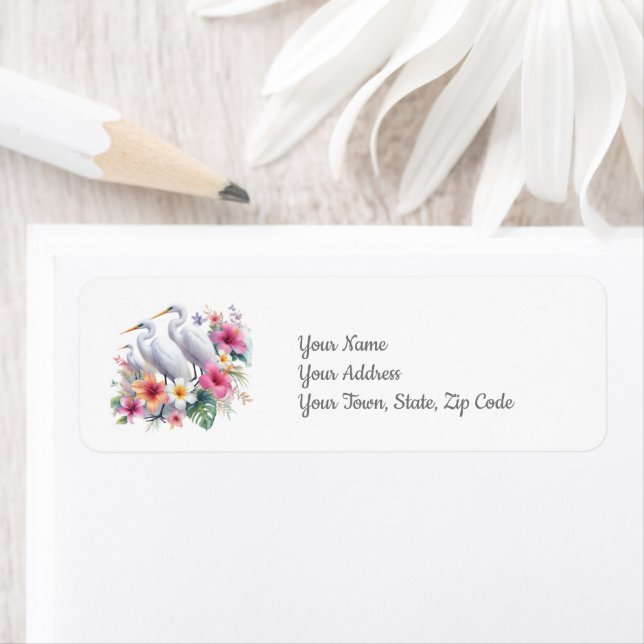 Etiqueta Costeira de praia de Egret Island (Insitu)