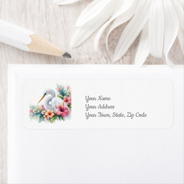 Etiqueta Costeira de praia de Egret Island (Insitu)