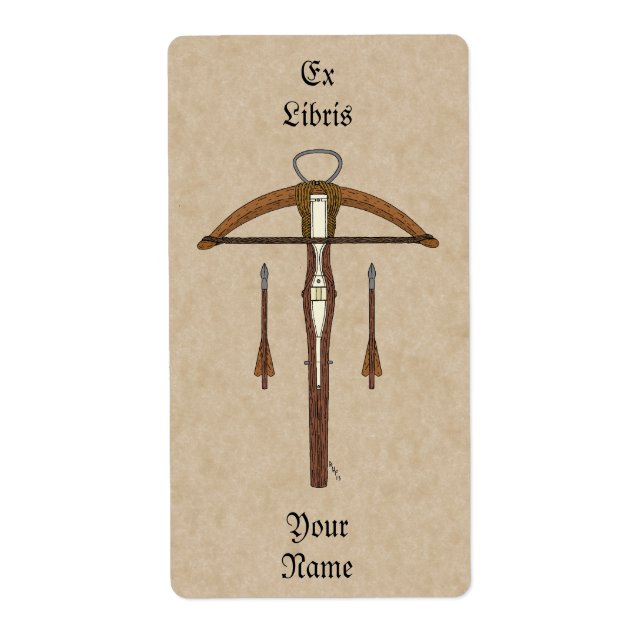 Etiqueta Cotovelo medieval com placa de bolso (Frente)