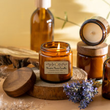 Country Kraft Star e Berries Candle Label