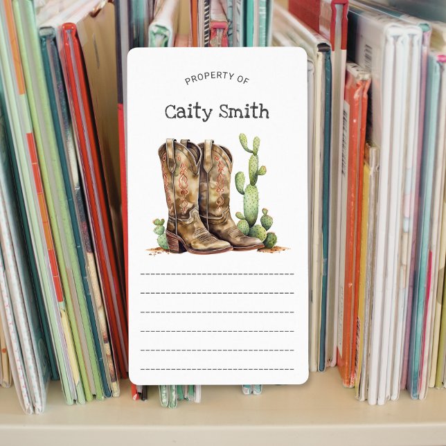 Etiqueta Cowgirl Boots com propriedade de Heels Cacto (Criador carregado)