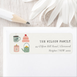 Etiqueta Cozy Scandi Winter Essential Blush Green Address