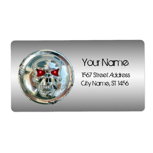 ETIQUETA CRÂNIO NO AÇO (Frente)