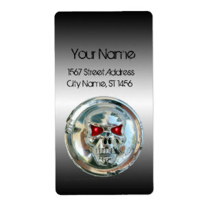 ETIQUETA CRÂNIO NO AÇO