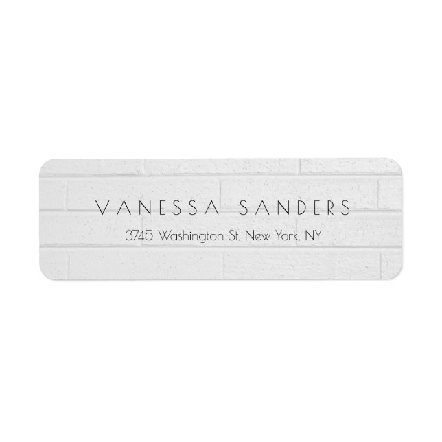 Etiqueta Creative Cinza Wall Professional Modern Unione (Frente)