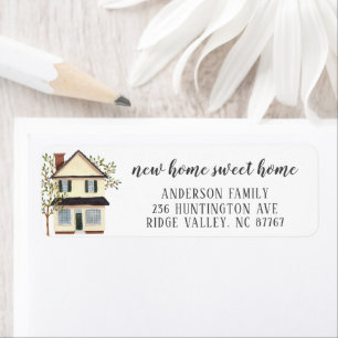 Etiqueta Creme Home Sweet HomeAddress Label
