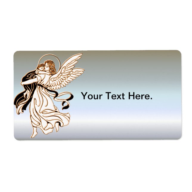 Etiqueta Criança em Anjos Braços (Frente)