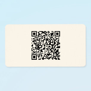 Etiqueta Crie Instantaneamente um Código QR   Branco Esmaec
