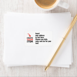 Etiqueta CRIE-O-VOCÊ-MESMO DIY Personalizado Envie seu desi