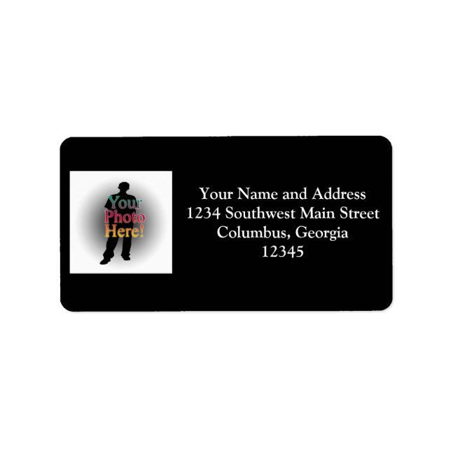 Etiqueta Crie sua própria foto personalizada personalizada (Frente)