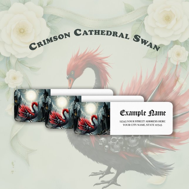 Etiqueta Crimson Cathedral Swan. (Criador carregado)