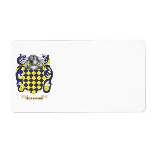 Etiqueta Crista da família de Villanova (brasão)