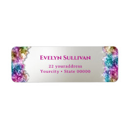 Etiqueta Cristais iridescentes retornam endereço