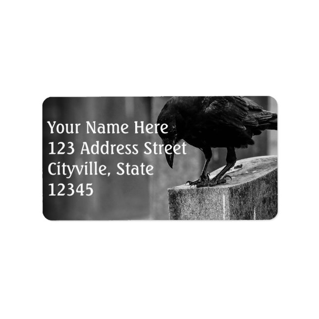 Etiqueta Crow do Cemitério de Queda (Frente)