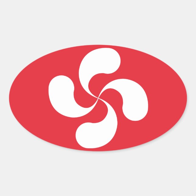 Etiqueta Cruz Basca “Lauburu " (Frente)