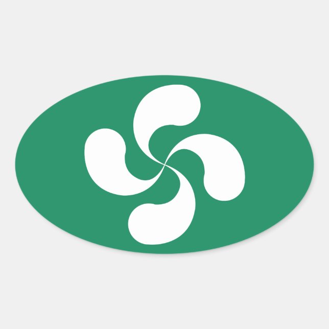 Etiqueta Cruz Basca “Lauburu " (Frente)