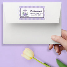 Cruz de Bênçãos da Páscoa com Flores Xadrez Roxo