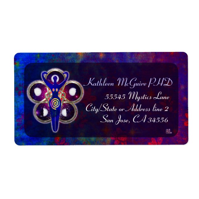 Etiqueta Culto de Deusa 3D (Frente)