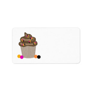 Etiqueta Cupcake de chocolate