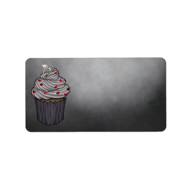 Etiqueta Cupcake de proposta doce (Frente)