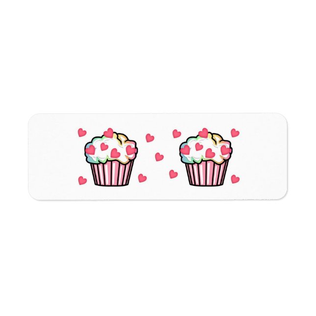 Etiqueta Cupcake Love (Frente)