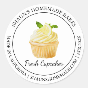 Etiqueta Cupcakes Baking Modern