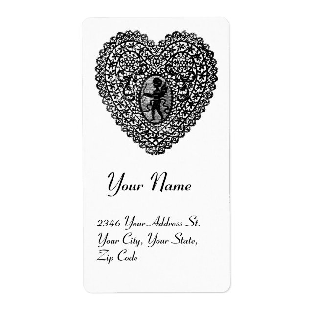 ETIQUETA CUPID LACE HEART (Frente)