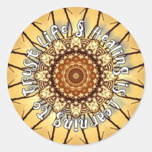 Etiqueta cura da afirmação