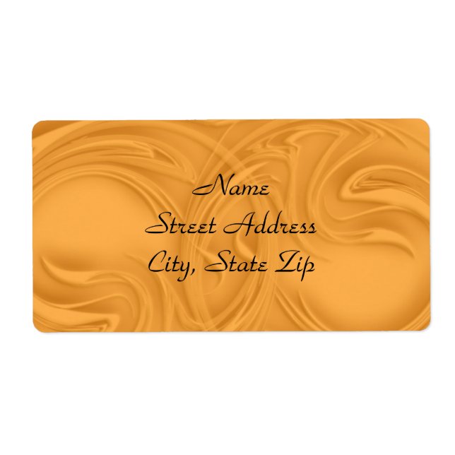 Etiqueta Curvas Sobre Laranja (Frente)