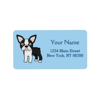 Etiqueta Custa Boston Terrier