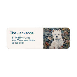 Etiqueta Custa Oeste da Highland White Terrier