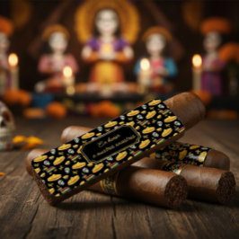 Etiqueta Custom Día de los Muertos Cigar Wrap