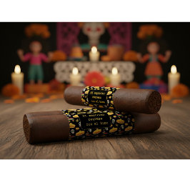 Etiqueta Custom Día de los Muertos Cigar Wrap