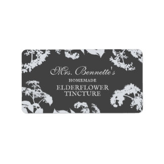 Etiqueta Custom Elderflower Tincture Bottle Label