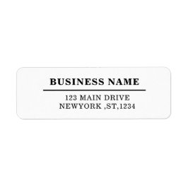 Etiqueta Custom Modern Business Logo Return Address Design